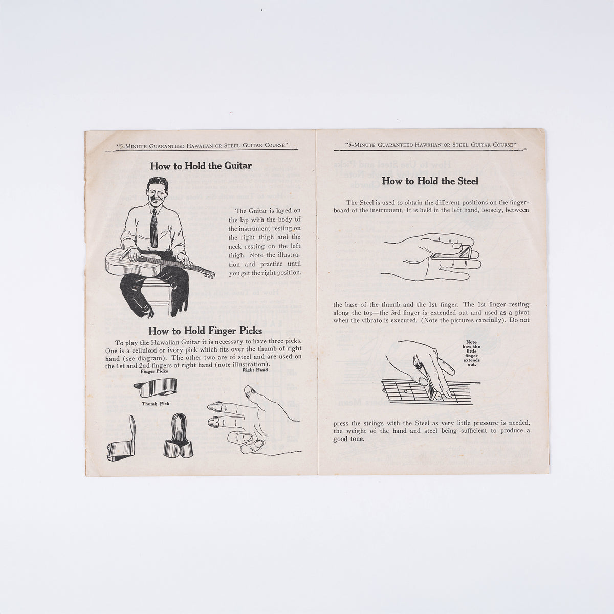 "5 Minute Hawaiian Guitar or Steel Guitar" by M.M. Cole Publishing Co. (eBook)