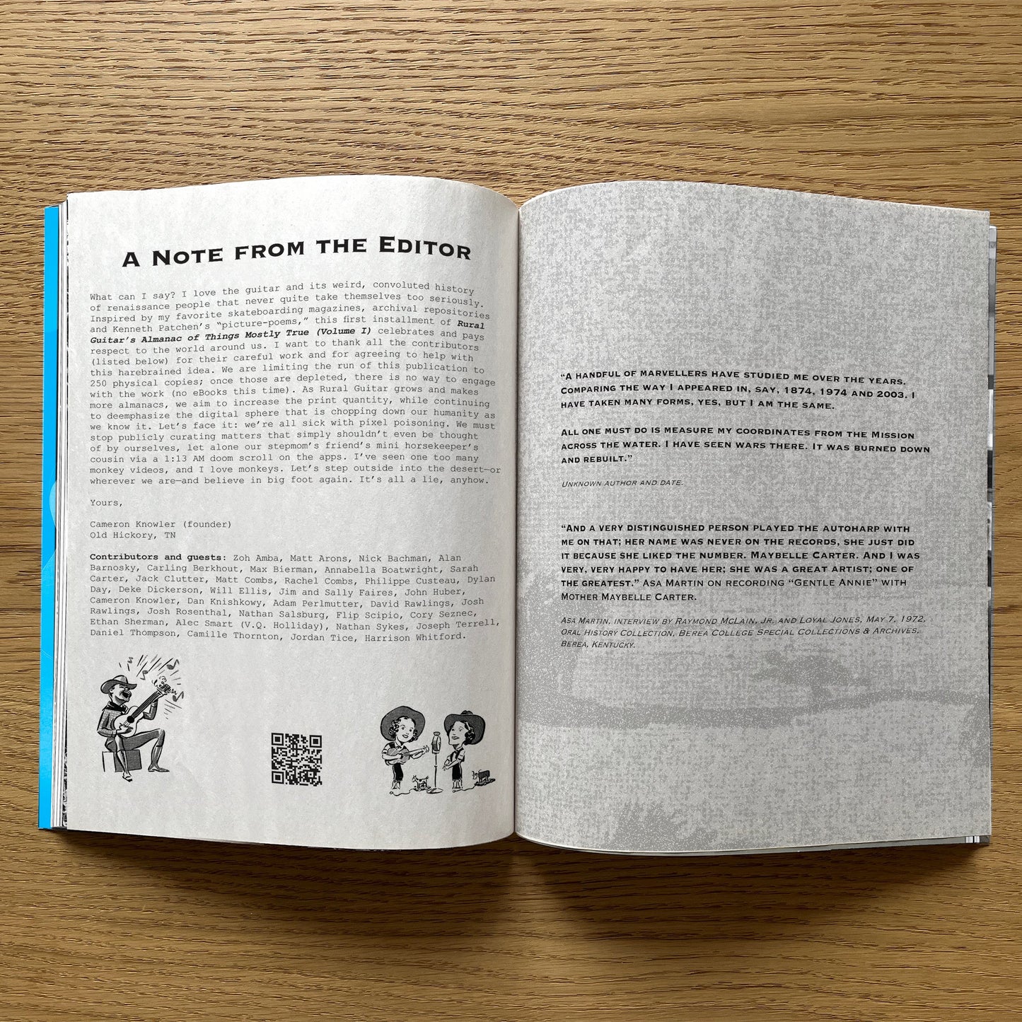 Rural Guitar's Almanac of Things Mostly True (Volume 1)