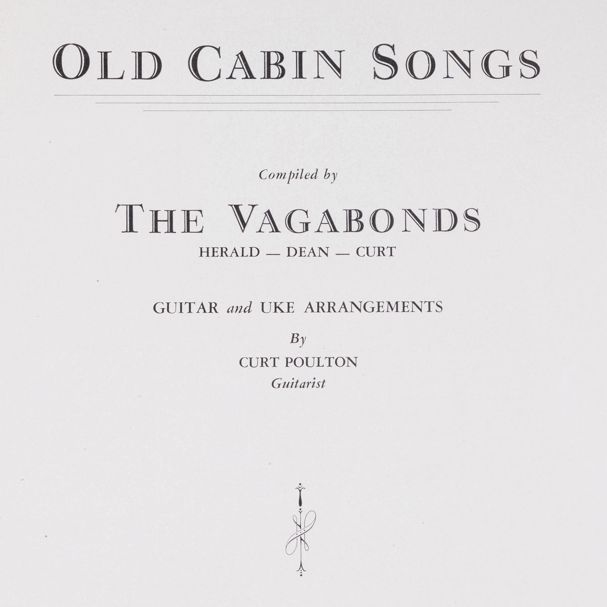 “Old Cabin Songs for the Fiddle and Bow” by The Vagabonds (Free Download)